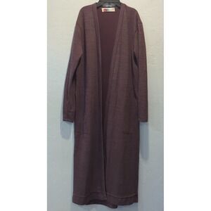 Free People FP BEACH- Wine Coastal Cardigan Sweater Women's Size S.P